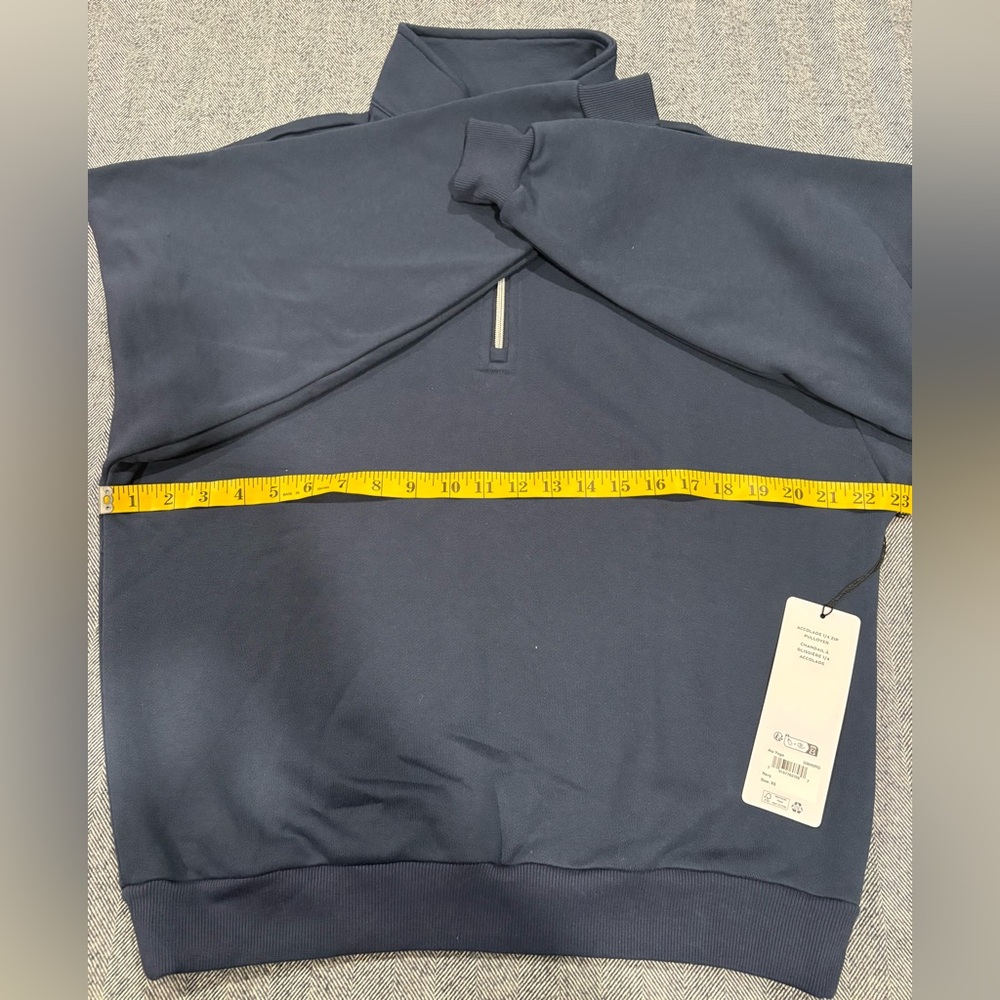Alo Accolade 1/4 Zip Pullover | size: XS | navy | unisex - Picture 5 of 6